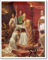 Consécration de Marcelline avec le pape Libère en 352